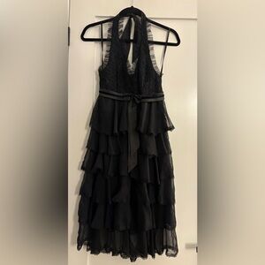Cleo Black Tiered Formal Dress